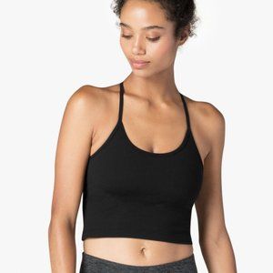Beyond Yoga Workout Strappy Cropped Tank Black XS